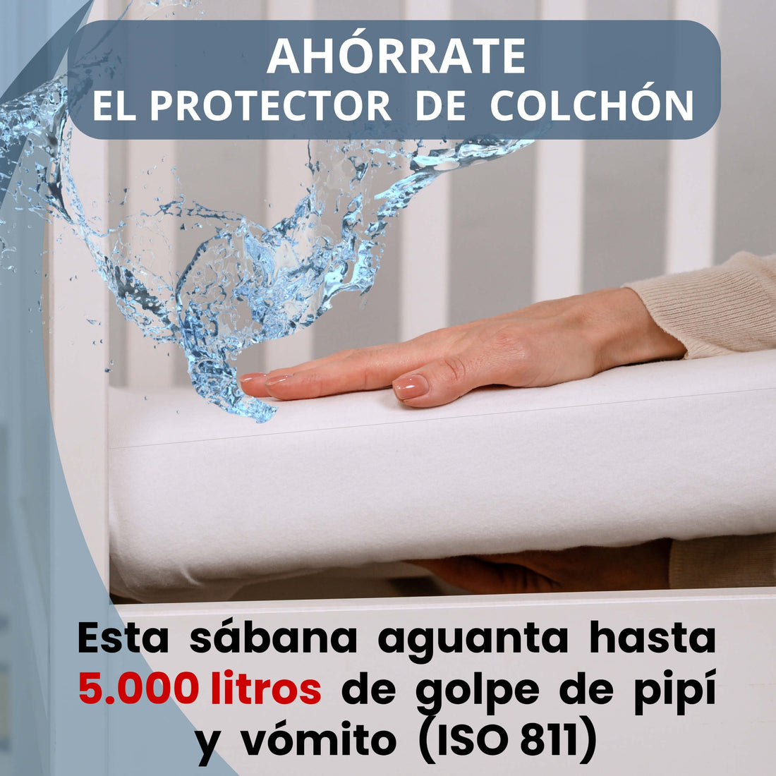 "The Magic Sheet by Bisoo" 2-in-1 Top Waterproof Fitted Sheet for Babies & Toddlers