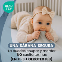 "The Magic Sheet by Bisoo" 2-in-1 Top Waterproof Fitted Sheet for Babies & Toddlers