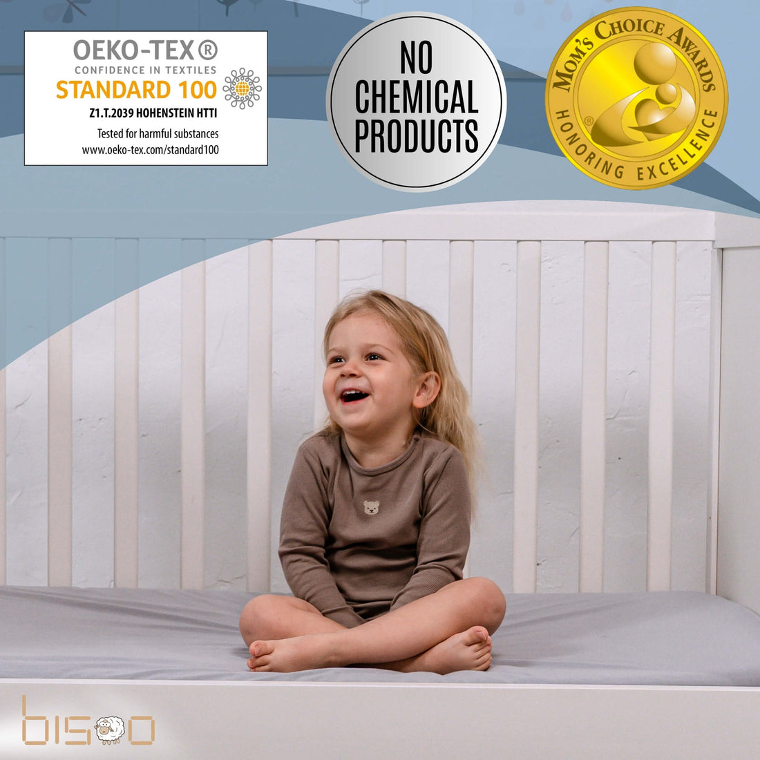"The Magic Sheet by Bisoo" 2-in-1 Fully Waterproof Fitted Sheet for Babies & Toddlers