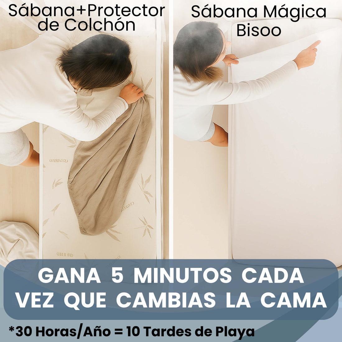 "The Magic Sheet by Bisoo" 2-in-1 Top Waterproof Fitted Sheet for Babies & Toddlers