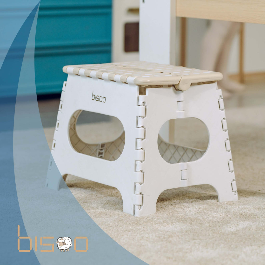 Foldable Step Stool for Kids. Compact, Safe & Ready for Any Adventure.