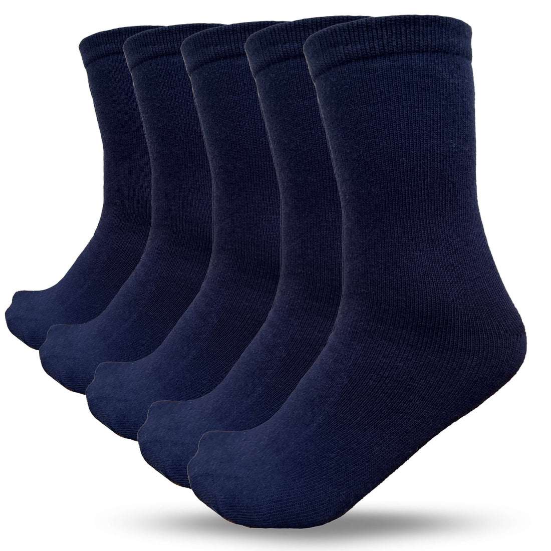 School Socks by Bisoo - 5 Pairs | Cotton | Uniform Fit | Breathable & Durable