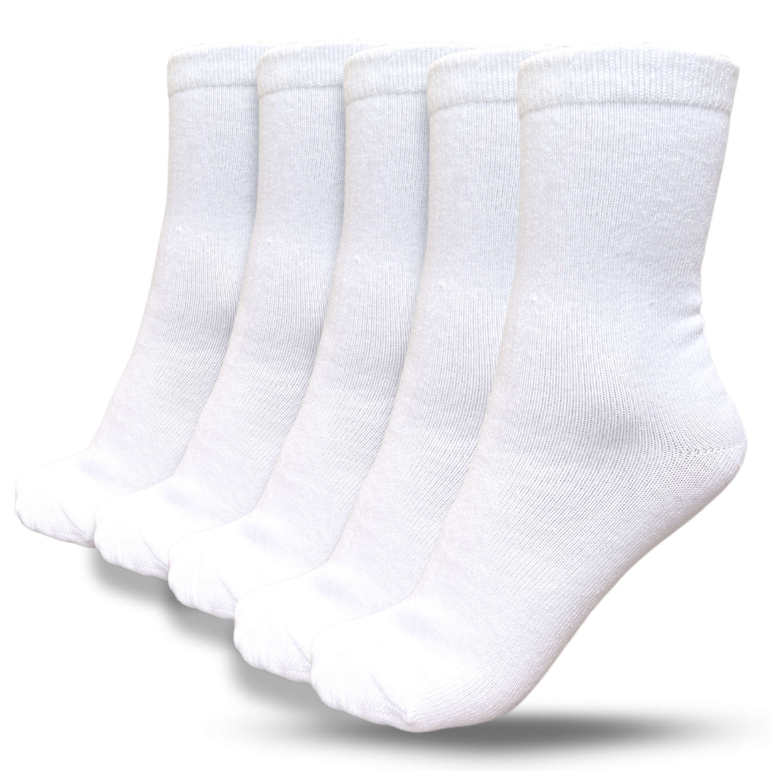 School Socks by Bisoo - 5 Pairs | Cotton | Uniform Fit | Breathable & Durable