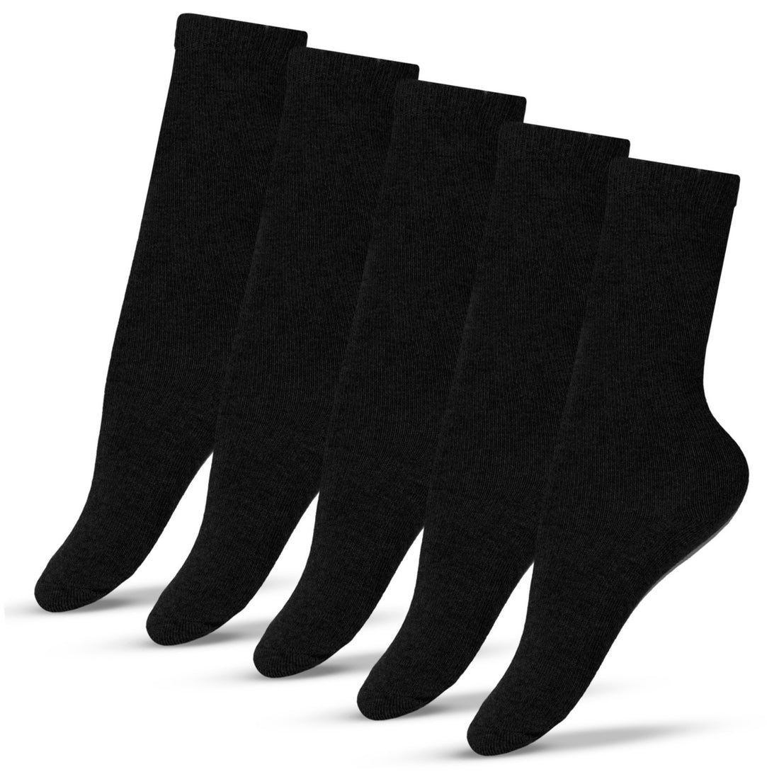 School Socks by Bisoo - 5 Pairs | Cotton | Uniform Fit | Breathable & Durable