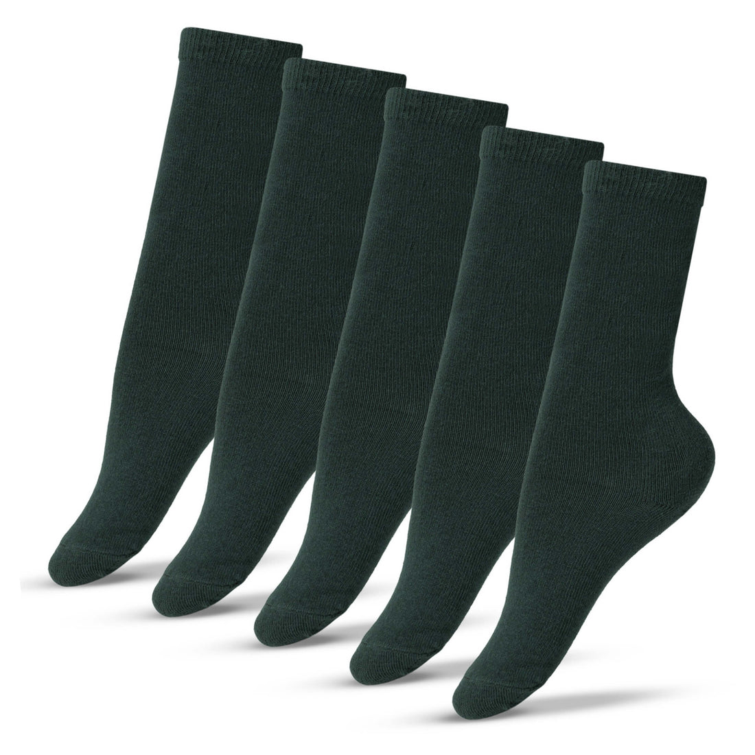 School Socks by Bisoo - 5 Pairs | Cotton | Uniform Fit | Breathable & Durable