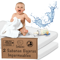 "The Magic Sheet by Bisoo" 2-in-1 Top Waterproof Fitted Sheet for Babies & Toddlers