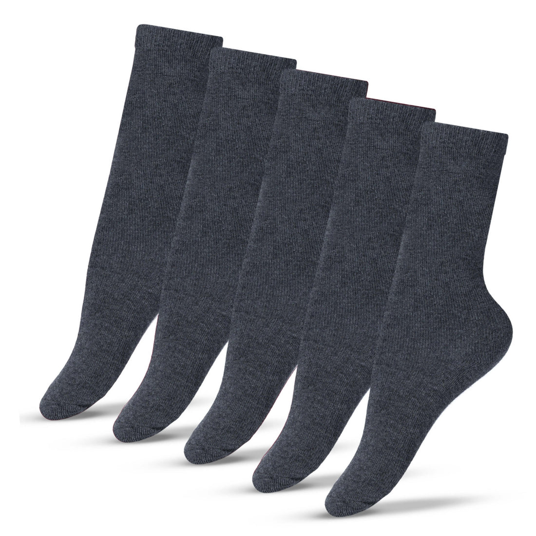 School Socks by Bisoo - 5 Pairs | Cotton | Uniform Fit | Breathable & Durable