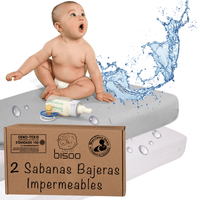 "The Magic Sheet by Bisoo" 2-in-1 Top Waterproof Fitted Sheet for Babies & Toddlers