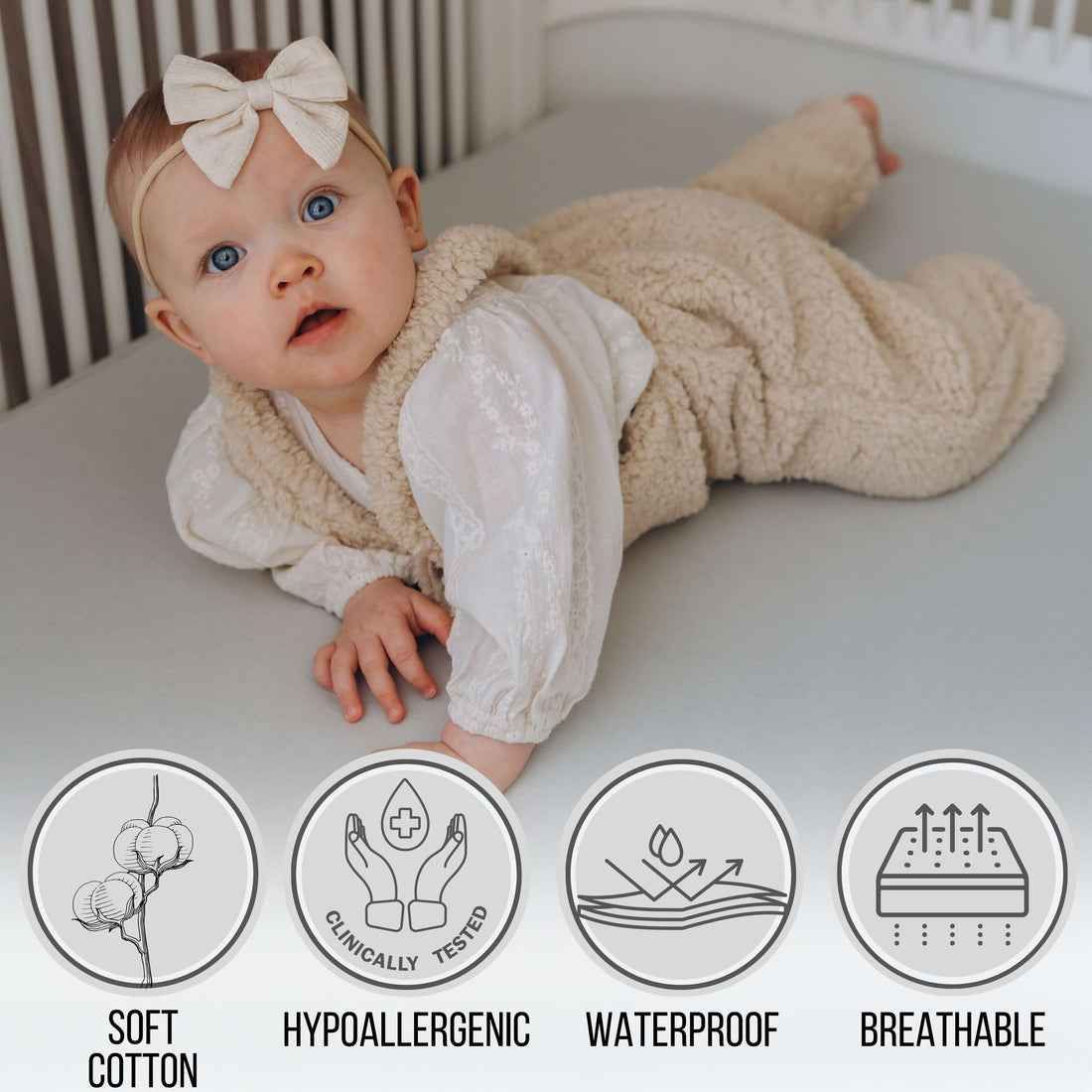 All"The Magic Sheet by Bisoo" 2-in-1 Waterproof Fitted Sheet for Babies & Toddlers