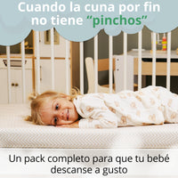Mommybelly 2 sábanas bajeras + protector, Beige