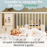 Mommybelly 2 sábanas bajeras + protector, Elefantes