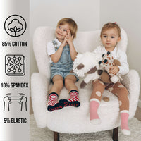 Bisoo Non-Slip Socks | Set of 5 Pairs | Oeko-Tex Cotton | Unicorns or Dinosaurs
