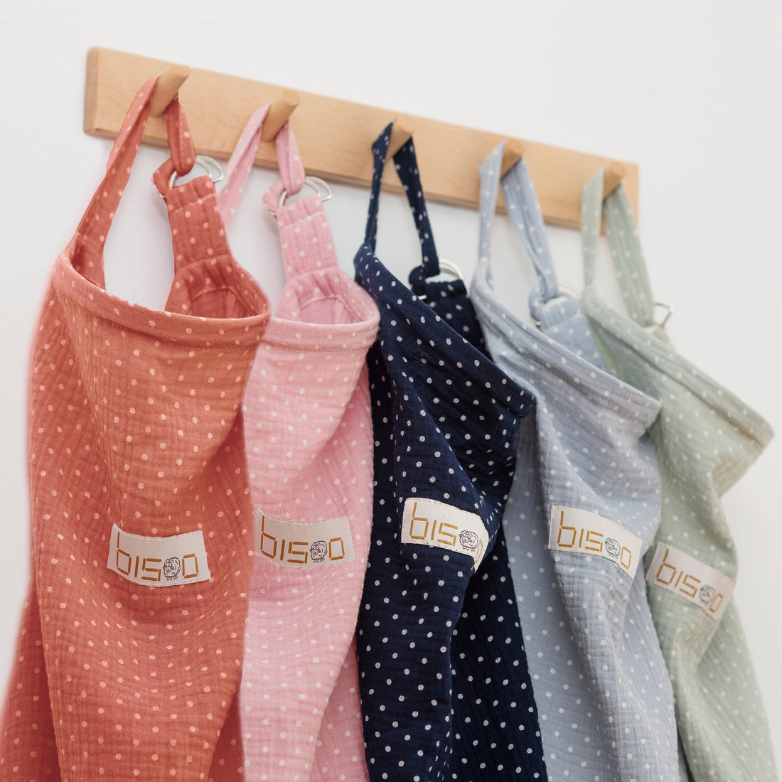 Nursing Cover by Bisoo - 100% Cotton Muslin | Lightweight, Adjustable & Breathable