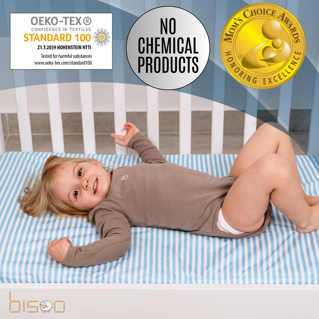All"The Magic Sheet by Bisoo" 2-in-1 Waterproof Fitted Sheet for Babies & Toddlers