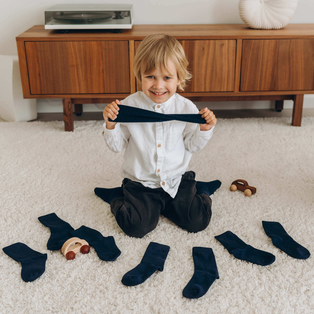 School Socks by Bisoo - 5 Pairs | Cotton | Uniform Fit | Breathable & Durable