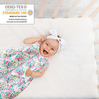 Baby Sleeping Bag by Bisoo - 2.5 TOG - 100% Cotton - Adjustable 0–6m / 6–18m