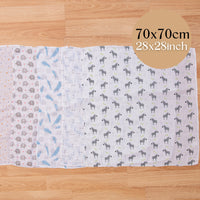 Bisoo Baby Muslin Squares | Ultra Soft Bamboo & Cotton | 70x70cm | Your Everyday Lifesaver