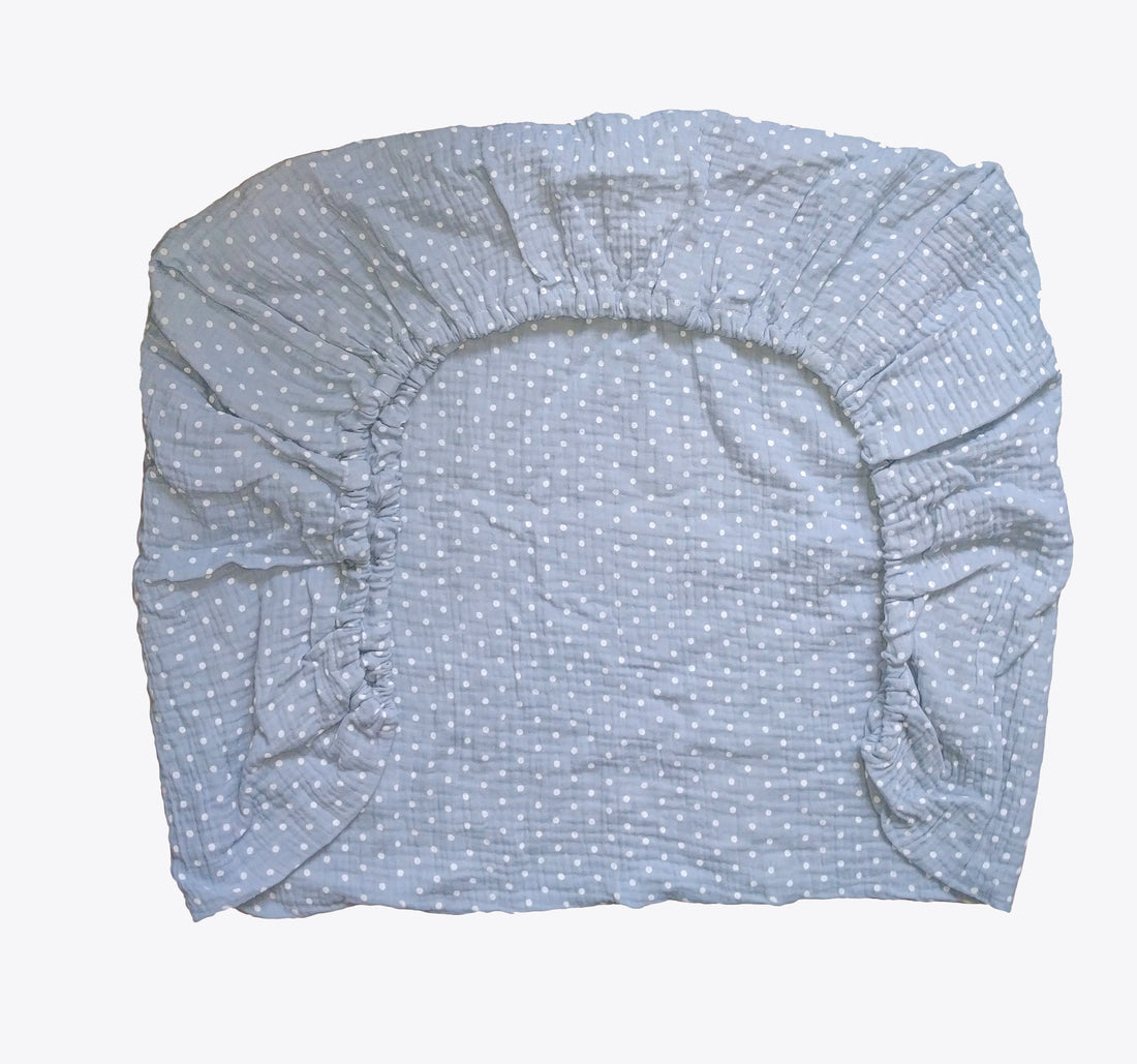Muslin Essentials for Cribs & Prams | Fitted Sheets, Blanket & Pillow Set