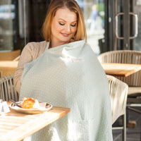 Nursing Cover by Bisoo - 100% Cotton Muslin | Lightweight, Adjustable & Breathable