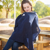 Nursing Cover by Bisoo - 100% Cotton Muslin | Lightweight, Adjustable & Breathable