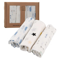 Muselinas de bambú Bisoo 70x70, set de 3 Neutral