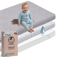 Mommybelly 2 sábanas bajeras + protector, Estrellas