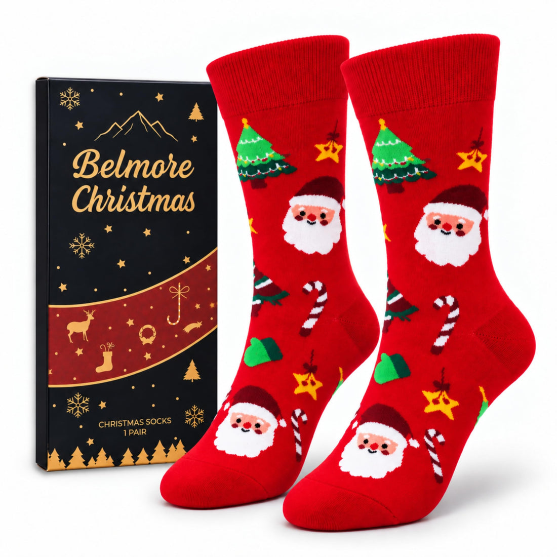 Calcetines de Navidad Belmore, Papá Noel