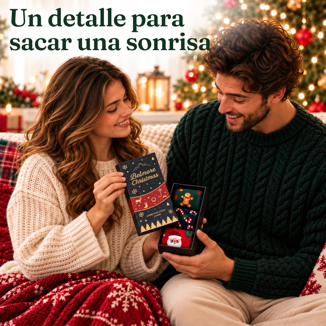 Calcetines de Navidad Belmore, Set de 3 (un par de cada)