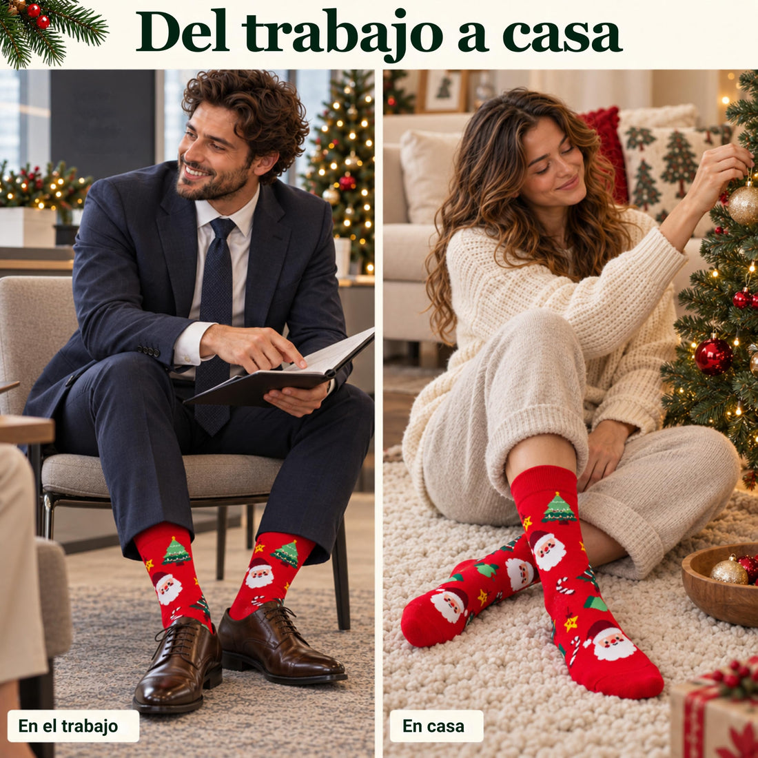 Calcetines de Navidad Belmore, Papá Noel