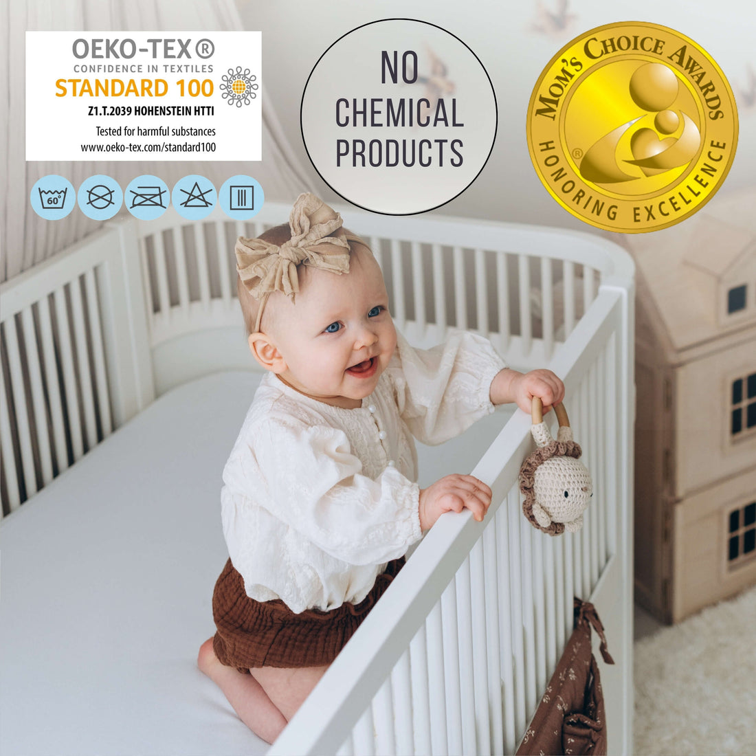 The Magic A Waterproof Fitted Baby Sheet in – - Main Image