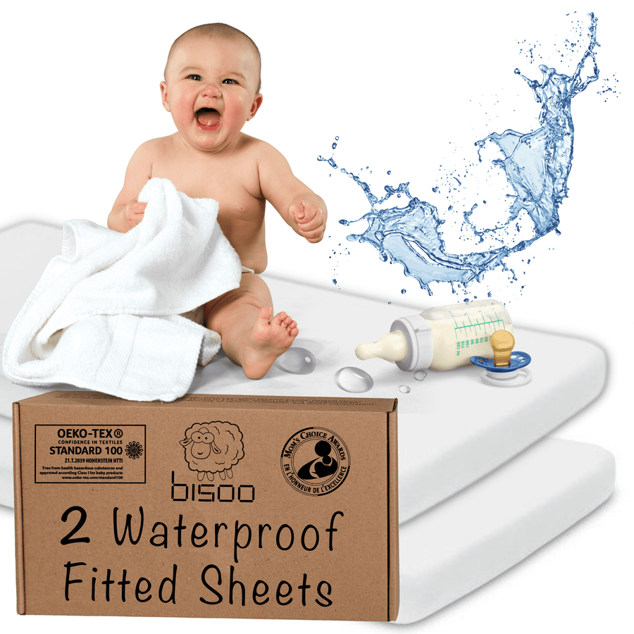 "The Magic Sheet by Bisoo" 2-in-1 Waterproof Fitted Sheet for Babies & Toddlers