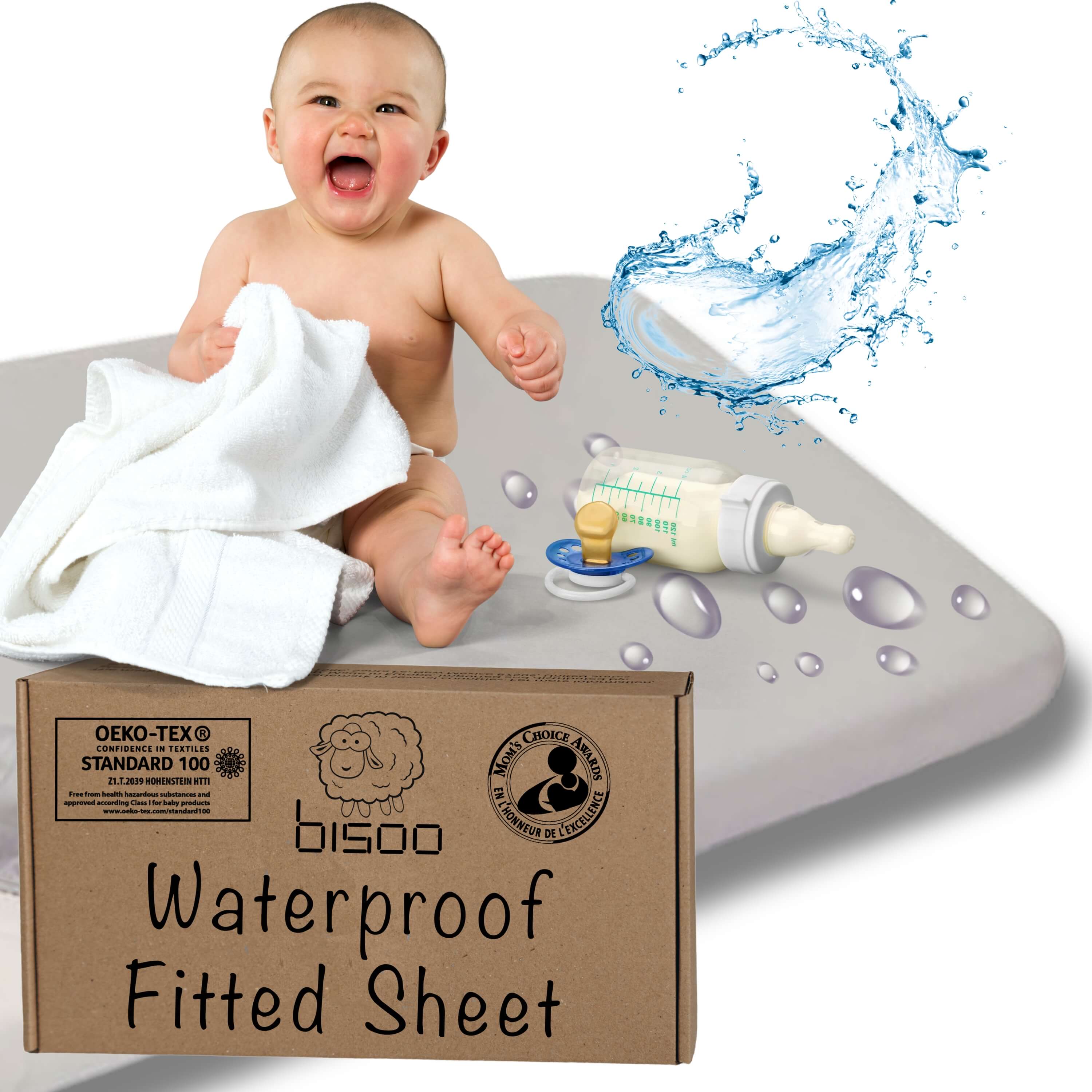 The Magic Sheet by Bisoo. A sheet that feels like a cloud, protects the mattress like a shield and saves parents’ nights. From newborn to outgrown.