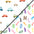 Pack de 2 sábanas bajeras totalmente impermeables Bisoo letras y minicoches