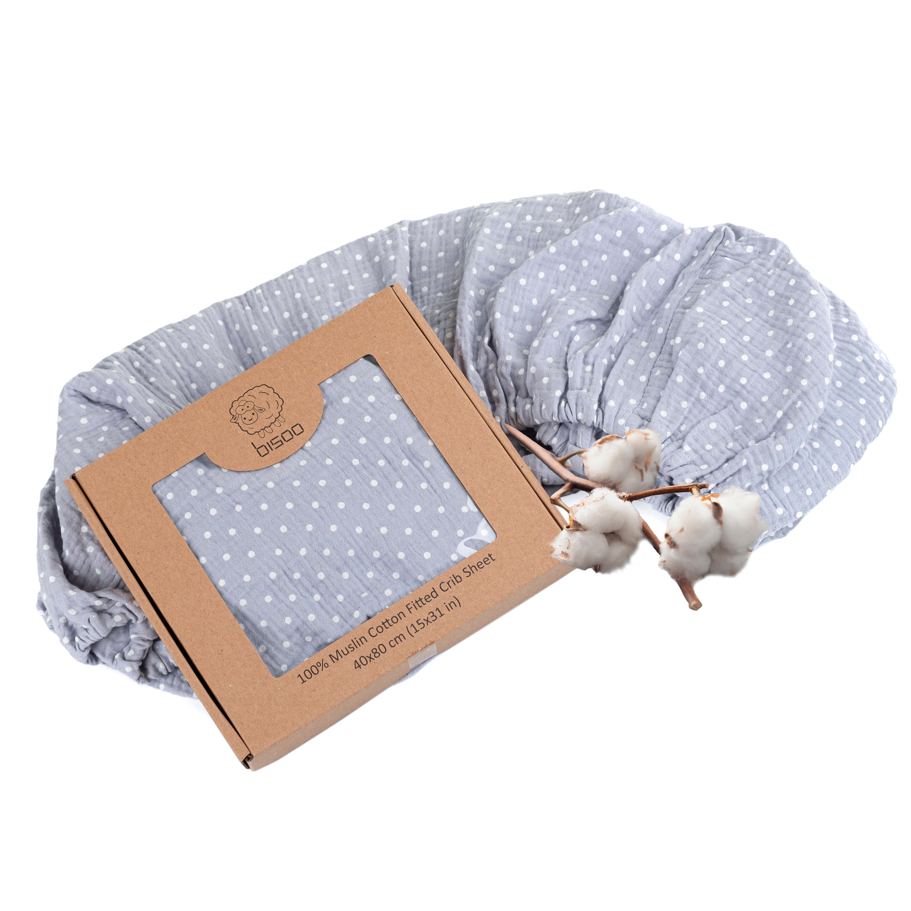 100% Muslin Fitted Sheet